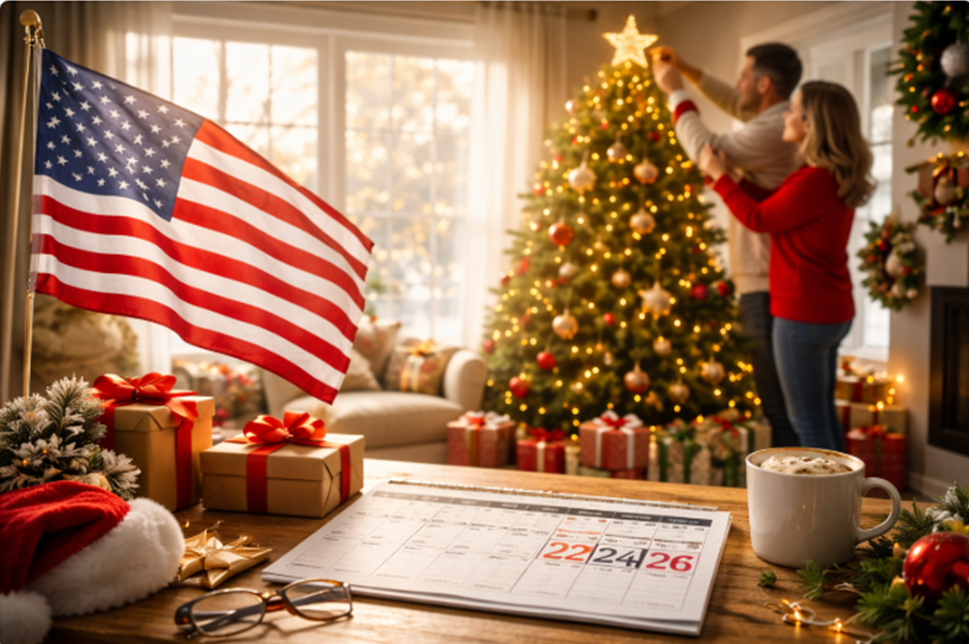 【大統領令】12月24日と26日は休日に －クリスマス前後の特別措置を発表！