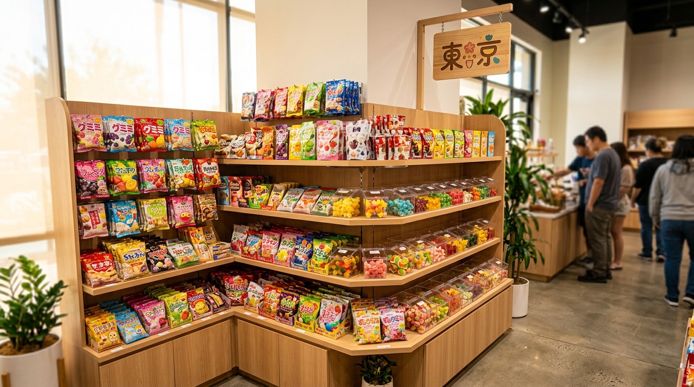 【サイバーレコード】アナハイムに日本商品特設コーナー「TOKYO POP TREATS」が10月3日グランドオープン ―ソフトオープンでグミが好評！